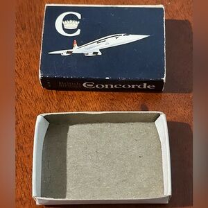 Vintage Matchbox British Airways Concorde EMPTY John Player Special USED